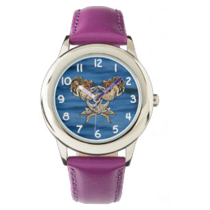 Bound Mermaids - Schönes Design für Meeresliebhabe Armbanduhr