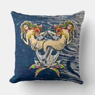 Bound Mermaids - Schönes Design für Meeresliebhabe Kissen