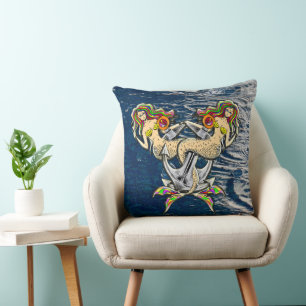 Bound Mermaids - Schönes Design für Meeresliebhabe Kissen