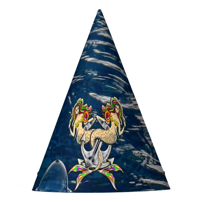 Bound Mermaids - Schönes Design für Meeresliebhabe Partyhütchen (Vorderseite)