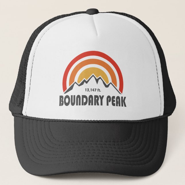Boundary Peak Nevada Truckerkappe (Vorderseite)