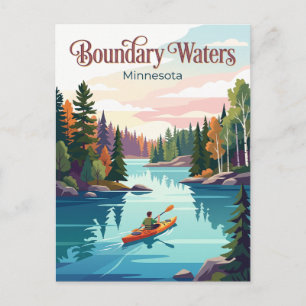 Boundary Waters Canoe Area Wilderness USA Postkarte