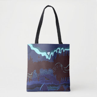 Boundary Waters Loon Campingplatz Tote Bag Tasche