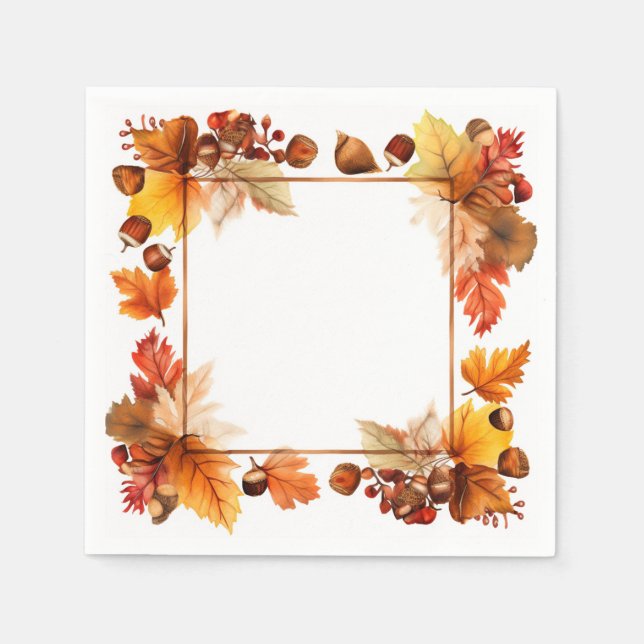 Bountiful Bliss: Kleider ernten Serviette (Vorderseite)