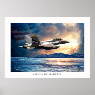 Bounty Jäger F 18 Jagdflugzeug Poster