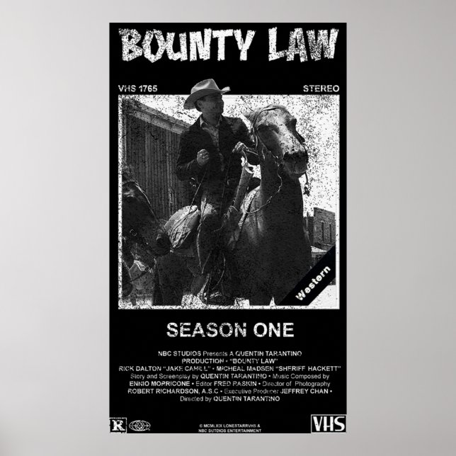 Bounty Law VHS Poster (Vorne)