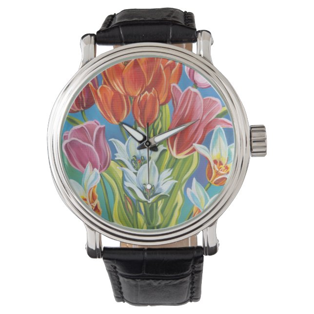 Bouquet an der Grenze III Armbanduhr (Vorderseite)