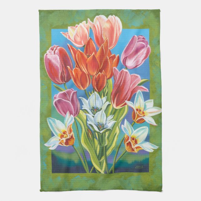 Bouquet an der Grenze III Geschirrtuch (Vertikal)