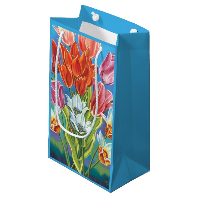 Bouquet an der Grenze III Kleine Geschenktüte (Vorderseite Schrägansicht)