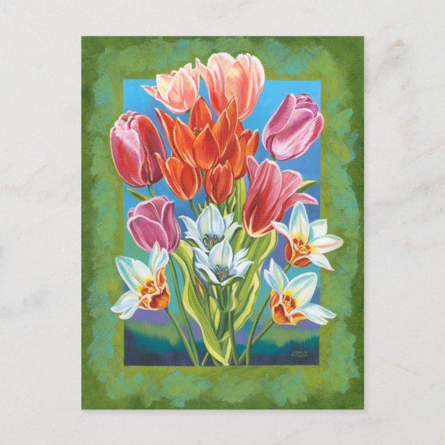 Bouquet an der Grenze III Postkarte (Vorderseite)