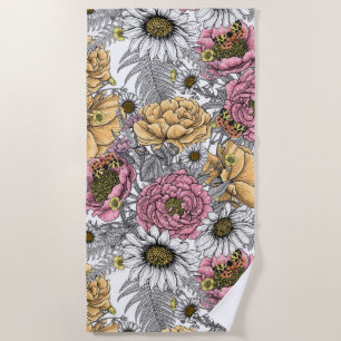 Bouquet aus Blume- Rose, Pfingsten, Molkereien Strandtuch