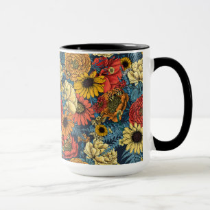 Bouquet aus Blume- Rose, Pfingsten, Molkereien Tasse