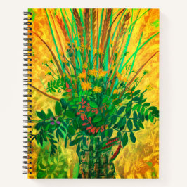 Bouquet aus der Finnischen Bucht, moderne Blumenku Notizbuch