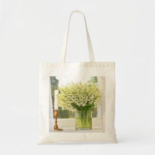 Bouquet aus Frühlingsblütenlilien des Tales Tragetasche