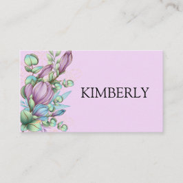 Bouquet Blätter Blume Visitenkarte