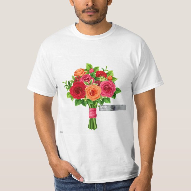 Bouquet Bloom T-Shirt Design" (Devant)