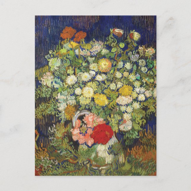 Bouquet Blume van Gogh Postkarte (Vorderseite)