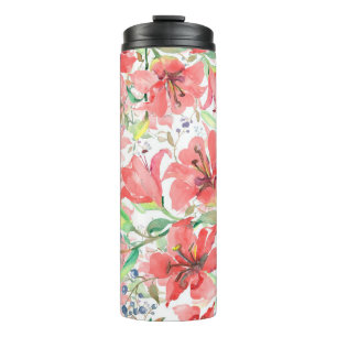 Bouquet botanische Blume mit Vogel. Wilde Quelle l Thermosbecher
