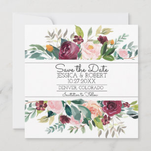 Bouquet Bourgogne Enregistrer la carte de date