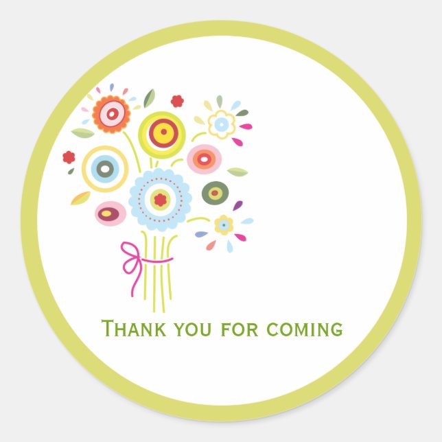 Bouquet Brautparty Fevor Sticker (Vorderseite)