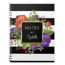 Bouquet & Chic Stripes Individuelle Name