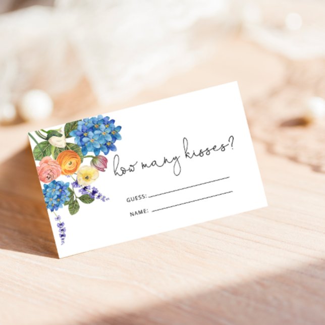 Bouquet D'Aquarelle Devant Combien De Cartes De Ba (Créateur téléchargé)