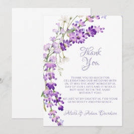 Bouquet de Carte de remerciements mariage