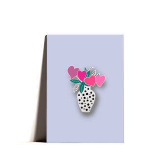 Bouquet de coeur doux minimal Carte de Saint-Valen