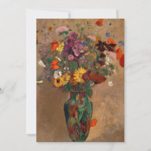 Bouquet de Fleur sauvage   Carte postale Odilon Re