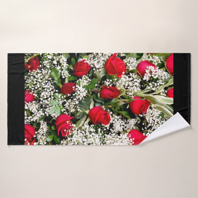 Bouquet de fleurs (Serviette de bain)