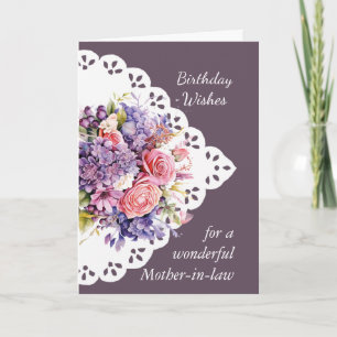 Bouquet de fleurs - belle-mère Carte d'anniversair