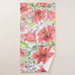 Bouquet de fleurs botaniques avec oiseau. Ressort