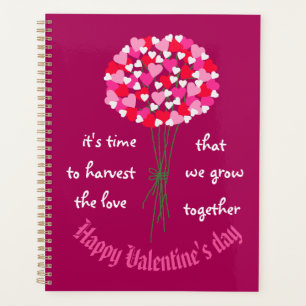 Bouquet de fleurs d'amour Saint-Valentin
