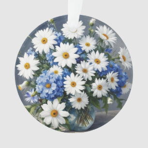 Bouquet de fleurs Élégantes marguerites Aquarelle