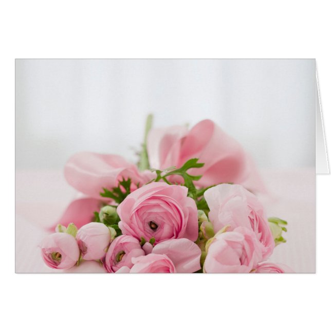 Bouquet de fleurs roses, Amour Mariage Romance (Devant horizontal)