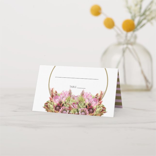 Bouquet de fleurs sauvages rustique Mariage Carte  (Devant)