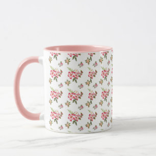 bouquet de fleurs tasse à café