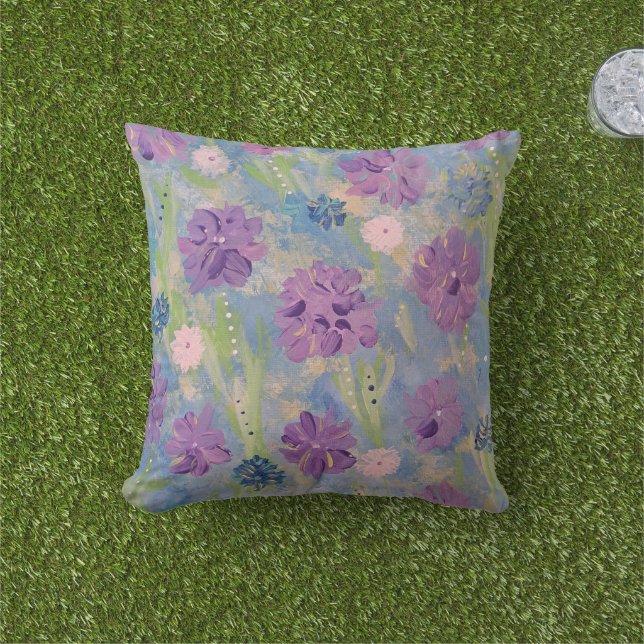 Bouquet de printemps Coussin d'accents extérieur 1 (Herbe)
