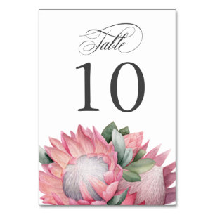 Bouquet de Protea rose Numéro de table