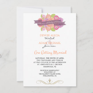 Bouquet de Ranunculus Faire-part de mariage