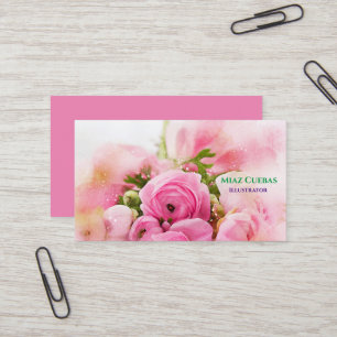 Bouquet de Roses de fleurs Carte de visite Abstrai