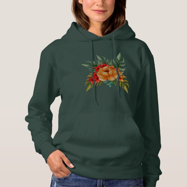 Bouquet der Blume Hoodie (Vorderseite)