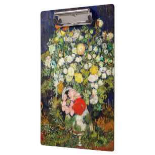 Bouquet der Blume in einer Vase von Vincent Van Go Klemmbrett
