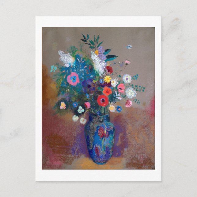 Bouquet der Blume, Redon Postkarte (Vorderseite)