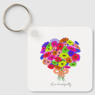 Bouquet der Blume Schlüsselanhänger