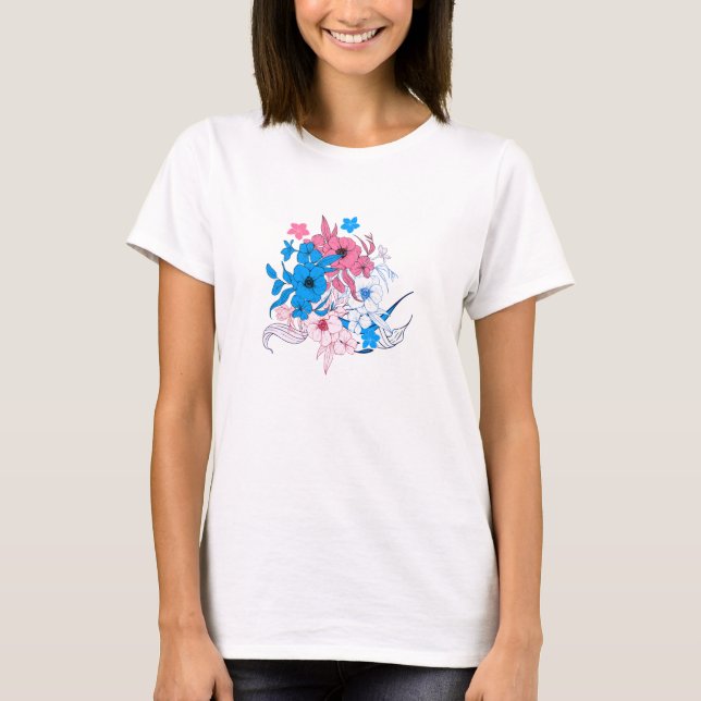 Bouquet der Blume T-Shirt (Vorderseite)