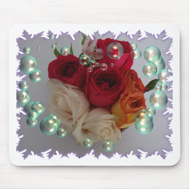 Bouquet der Rose Mousepad (Vorne)