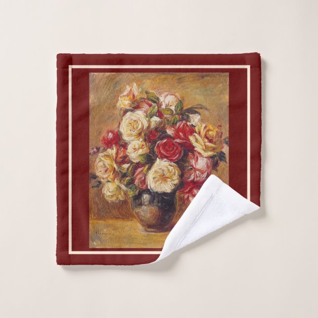 Bouquet der Rose Pierre Auguste Renor Waschlappen (Waschlappen)