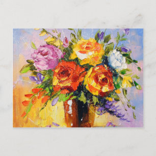 Bouquet der Rose Postkarte