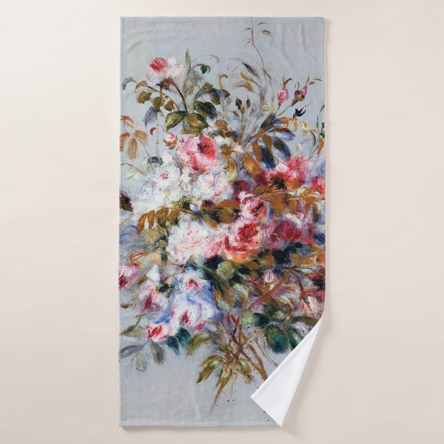 Bouquet der Rose, Renoir Badehandtuch (Badehandtuch)